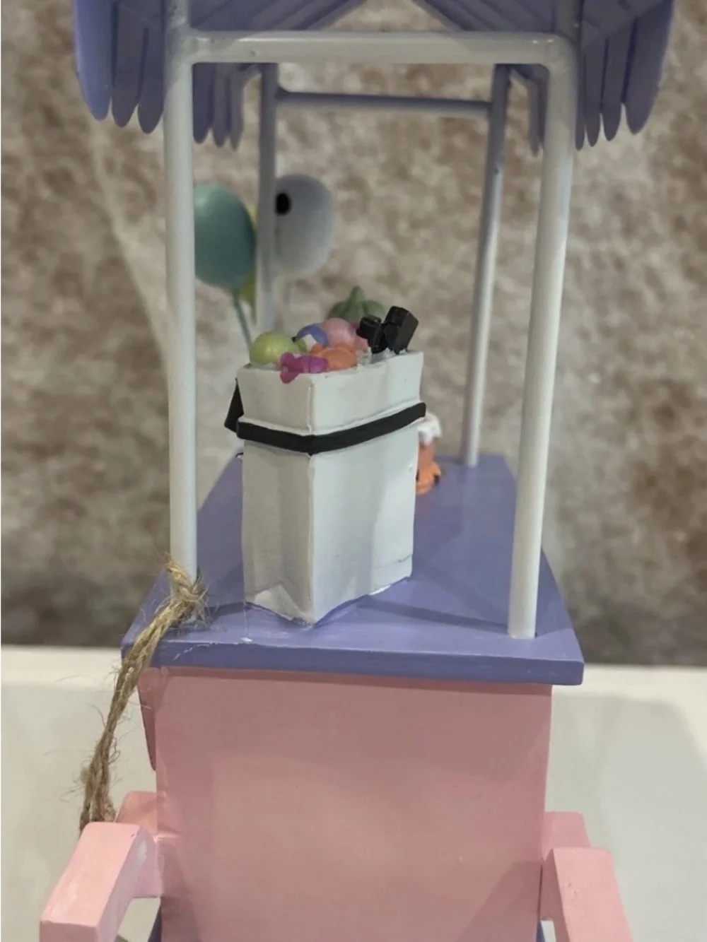 Goblins & Ghouls Pastel Pink Halloween Sweet Treat Pumpkin Cake Ice Cream Cart